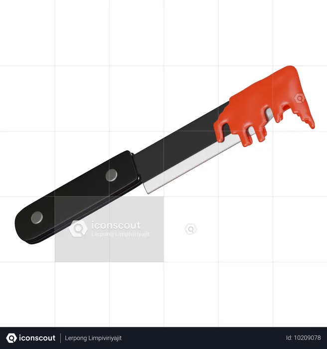 Cuchillo sangriento  3D Icon