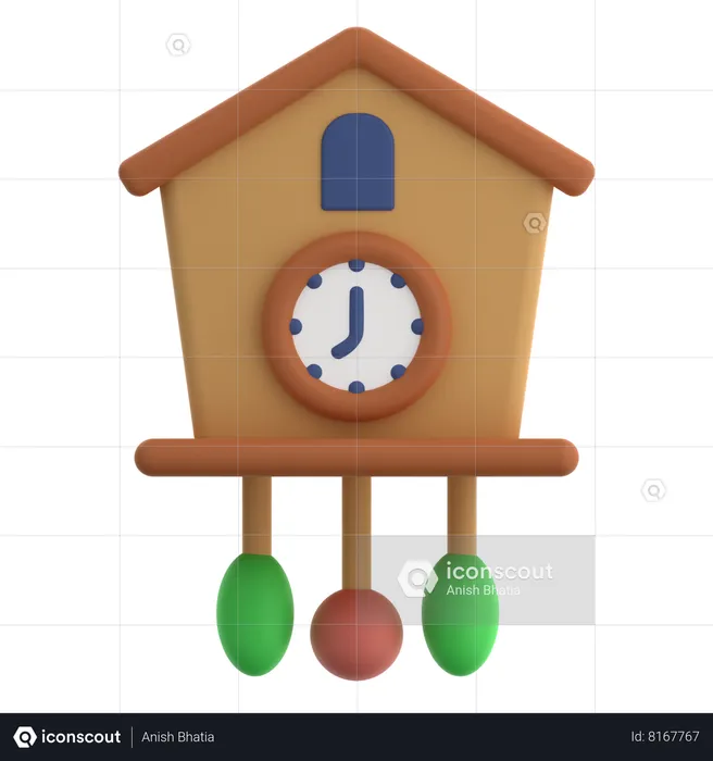 Cuckoo Clock  3D Icon