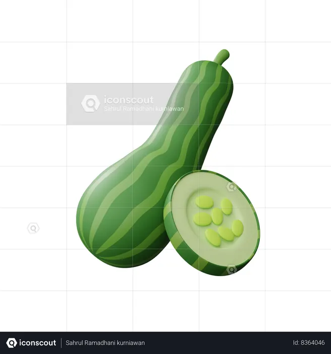 Cucumber  3D Icon
