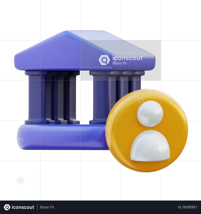 Cuenta bancaria  3D Icon