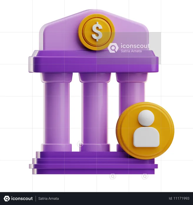 Cuenta bancaria  3D Icon