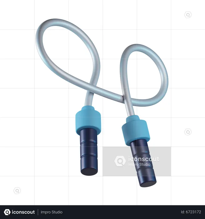 Cuerda saltar  3D Icon