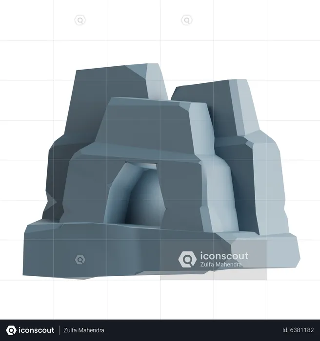 Cueva  3D Icon