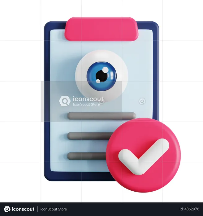 Cuidado de la visión  3D Icon