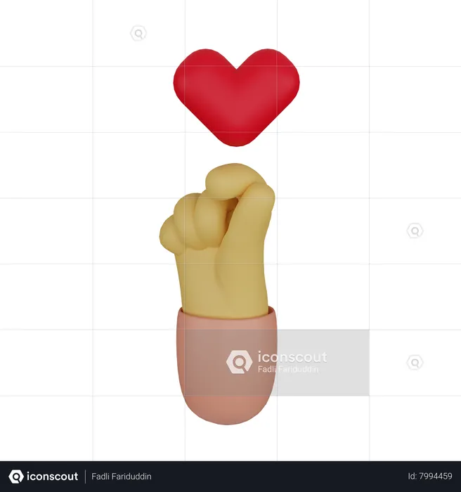 Cuidado del corazón  3D Icon