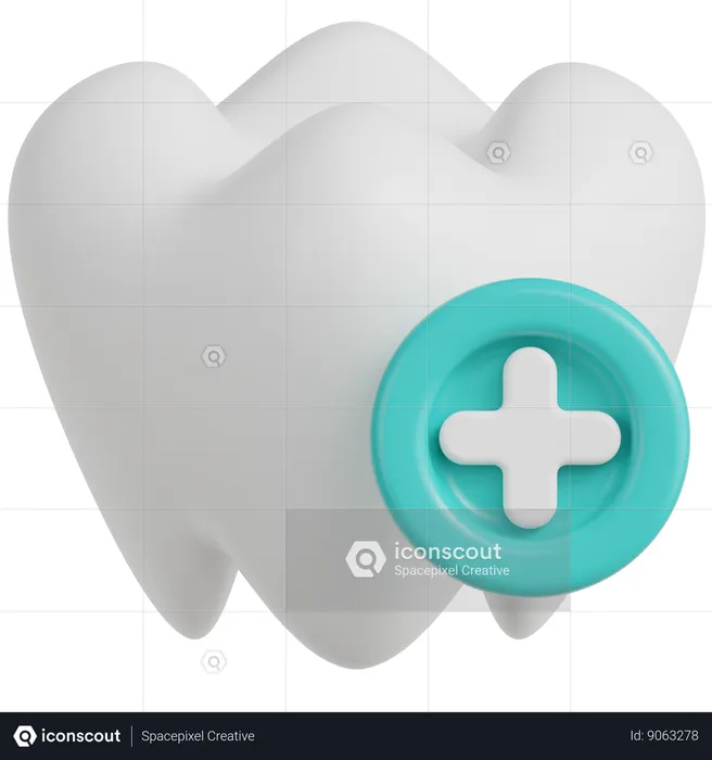 Cuidado dental  3D Icon