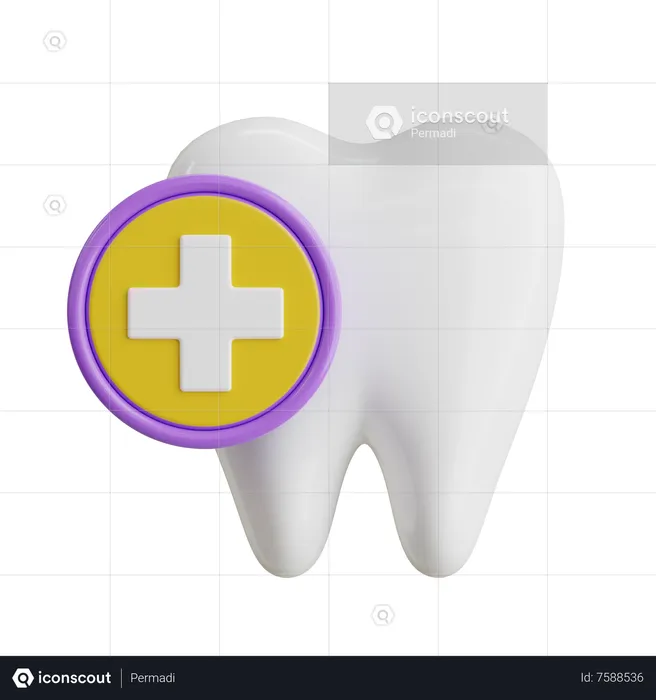 Cuidado dental  3D Icon