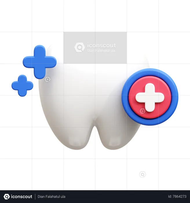 Cuidado dental  3D Icon