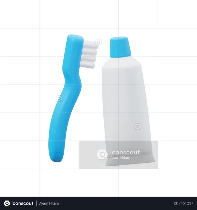 Higiene bucal  3D Icon