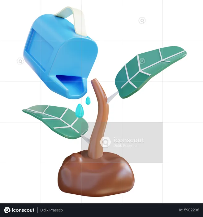 Cuidados com as plantas  3D Icon