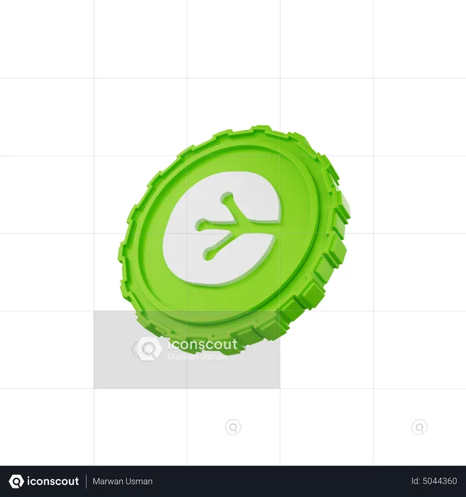 Pièce de monnaie de cuisinier  3D Icon