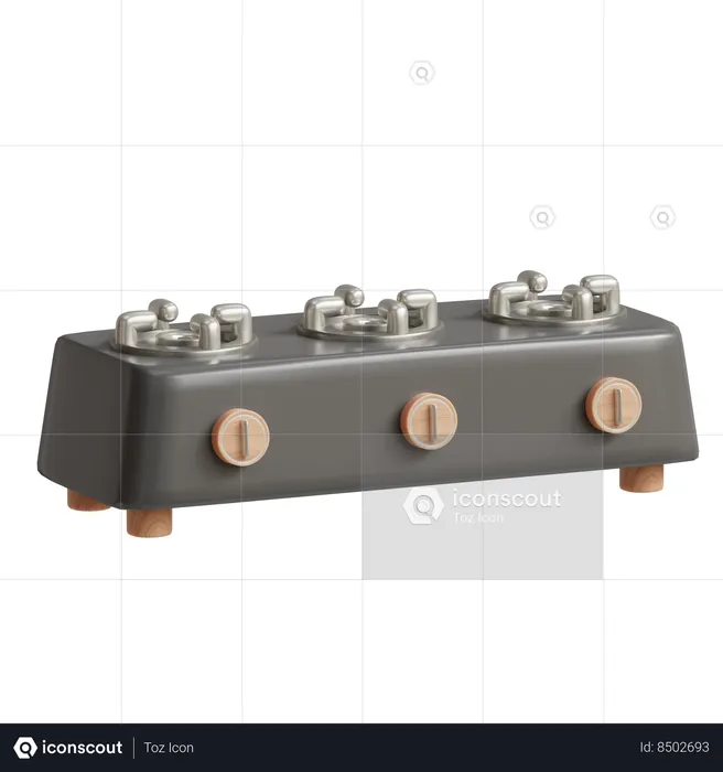 Cuisinière à gaz  3D Icon