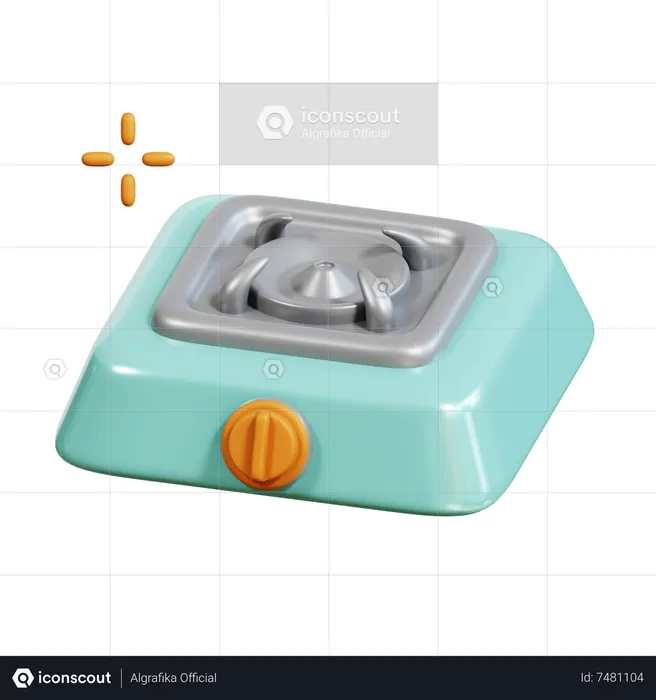 Cuisinière à gaz  3D Icon