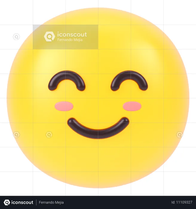 Cuite Smile Emoji 3D Icon