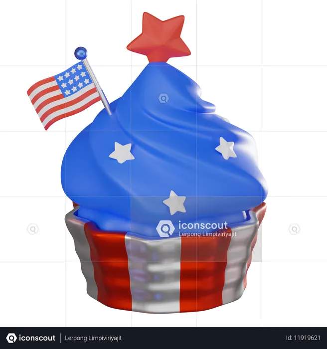 Cup Cake  3D Icon