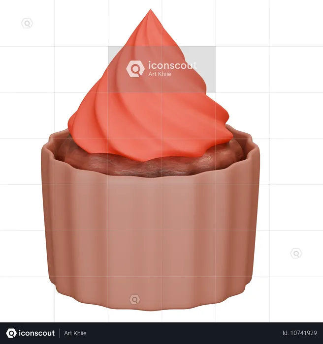 Cup Cake  3D Icon