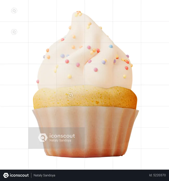 Cup Cake 3D Icon