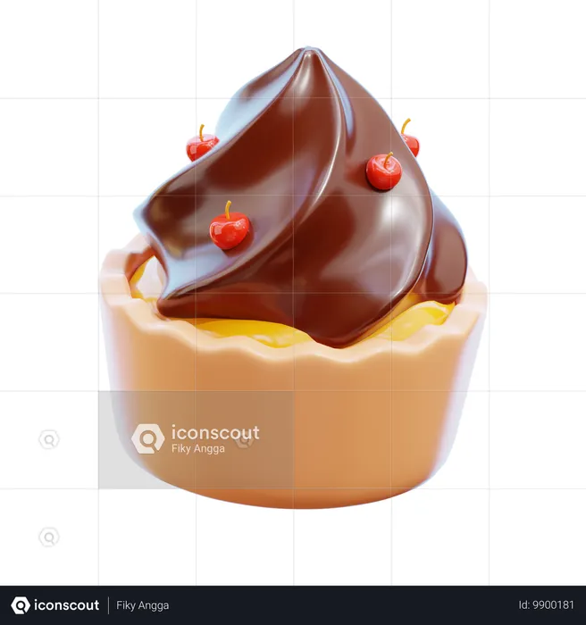 Cup Cakes  3D Icon