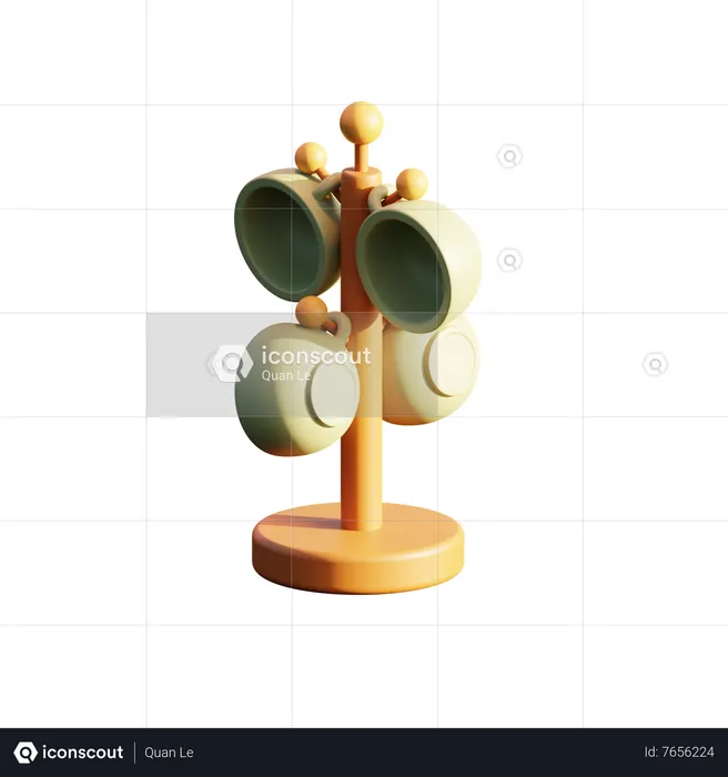 カップハンガー  3D Icon