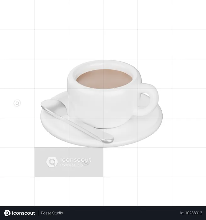 一杯のコーヒー  3D Icon