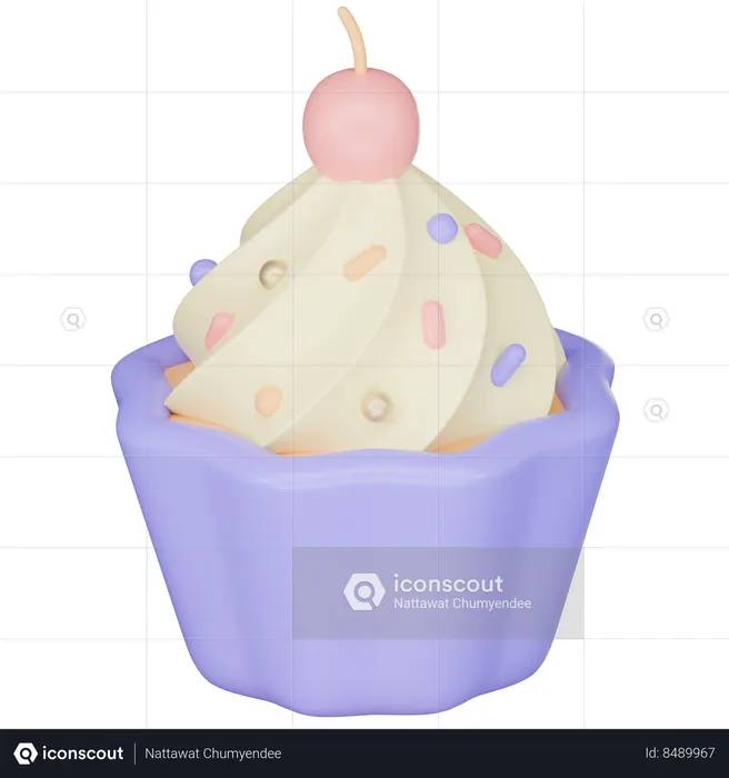 Cupcake  3D Icon