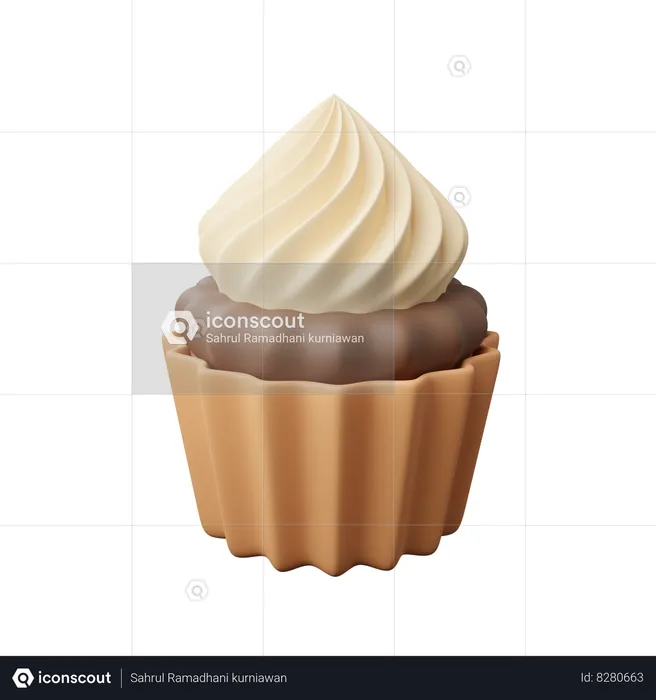 Cupcake  3D Icon