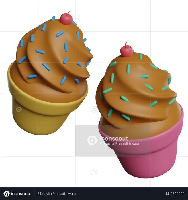 Cupcake  3D Icon