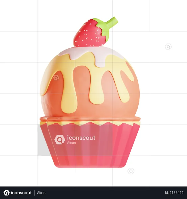 Cupcake  3D Icon