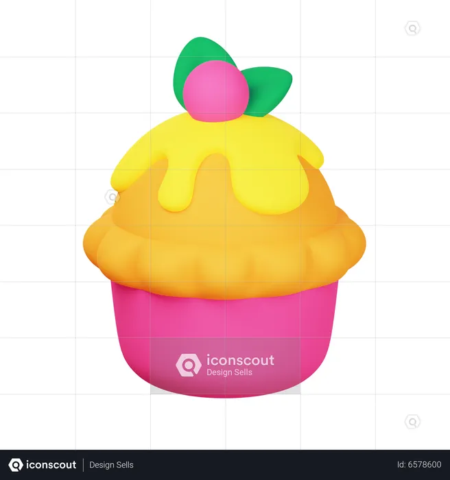 Cupcake  3D Icon