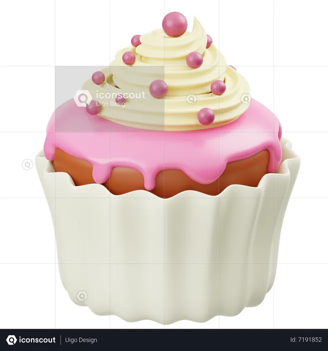 Cupcake  3D Icon