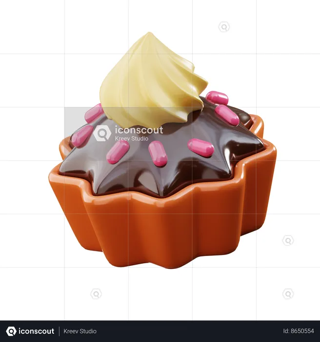 Cupcake  3D Icon