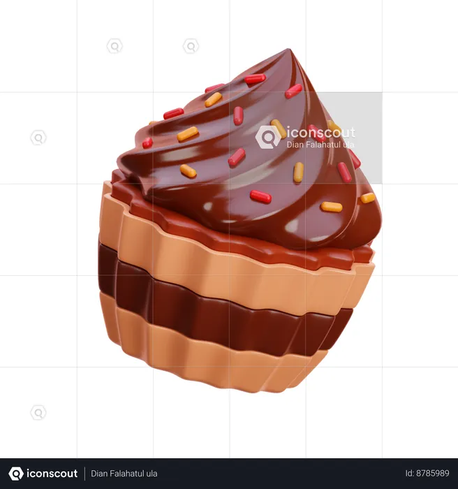 Cupcake  3D Icon