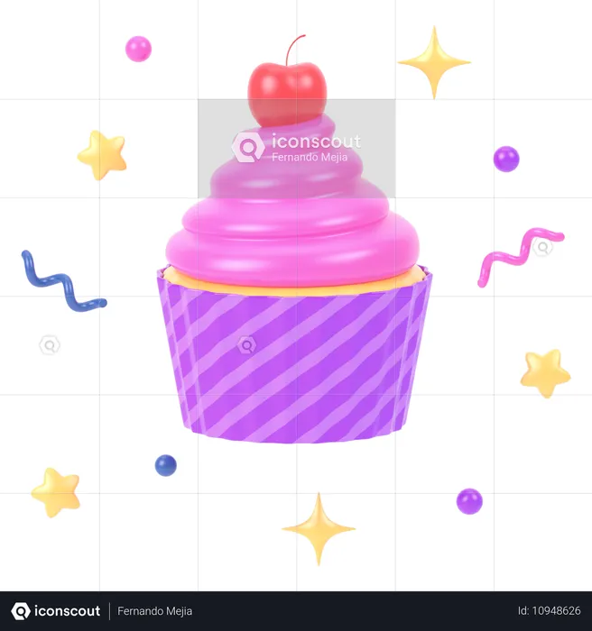 Cupcake  3D Icon