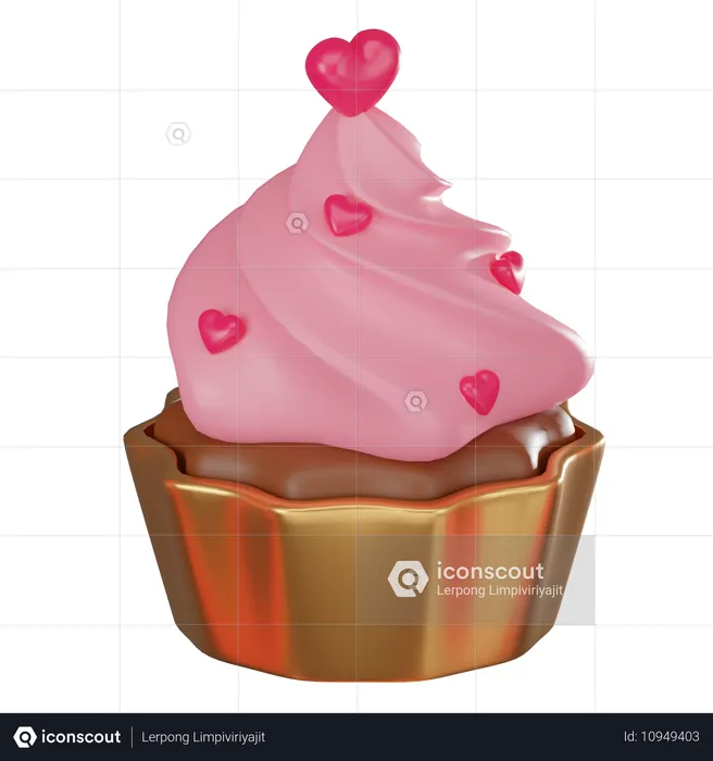 Cupcake  3D Icon