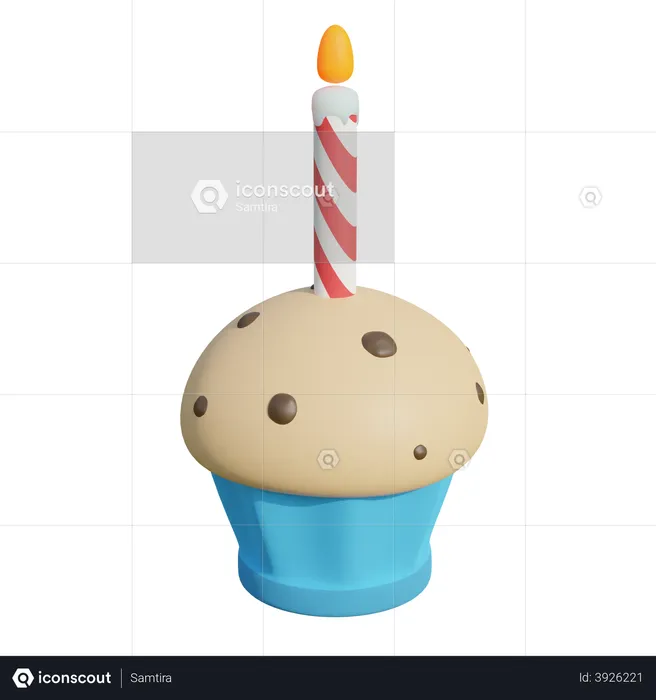 Cupcake  3D Illustration