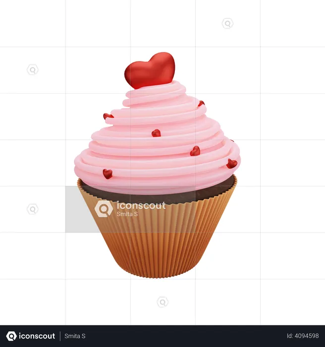 Cupcake  3D Illustration