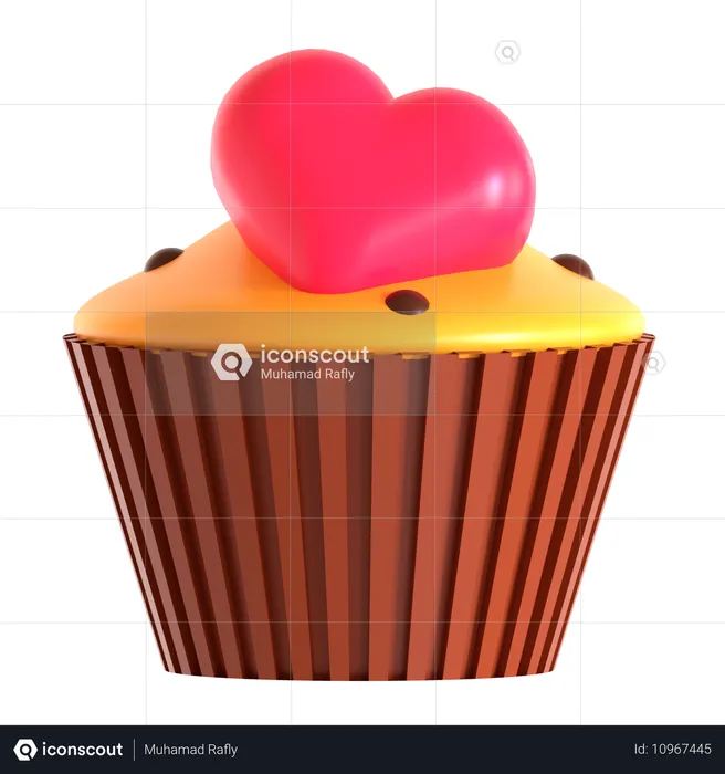 Cupcake dos namorados  3D Icon