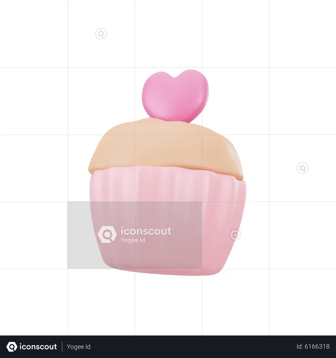 Cupcake Love  3D Icon