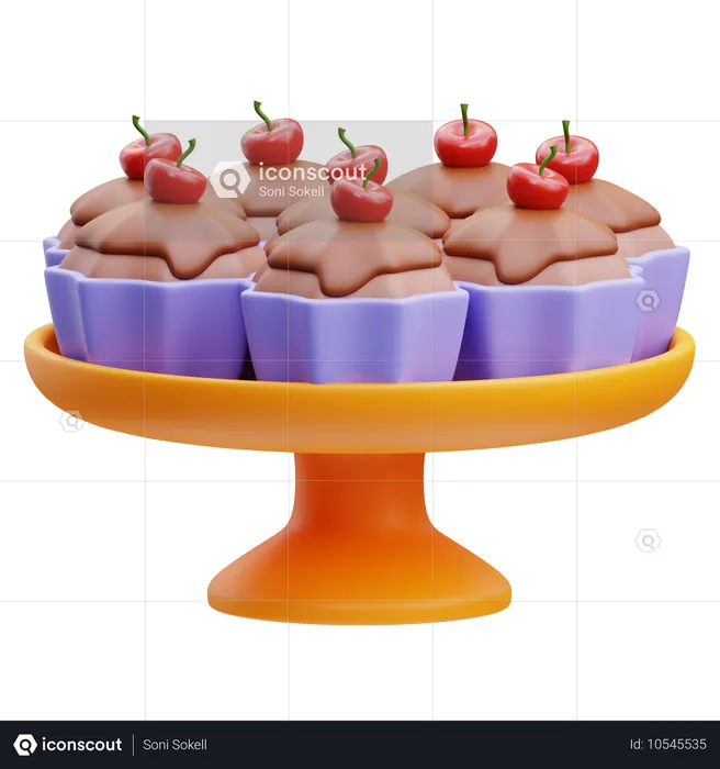 Petits gâteaux  3D Icon