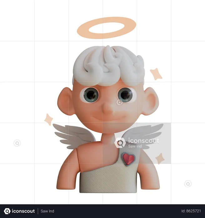 Cupid Angle Love  3D Icon