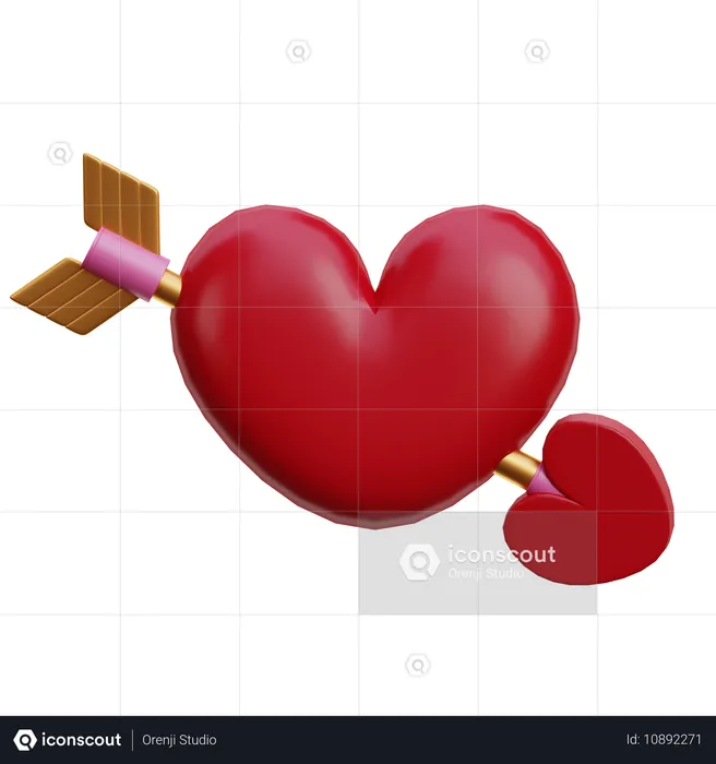 Cupid Arrow  3D Icon