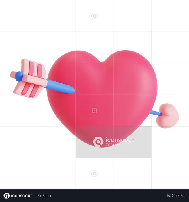 Cupid Arrow  3D Icon