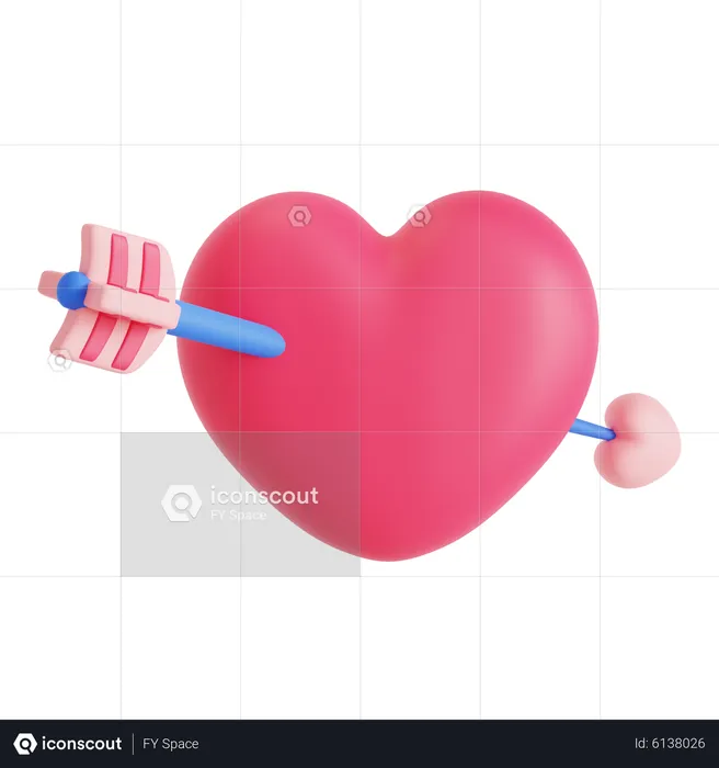 Cupid Arrow  3D Icon