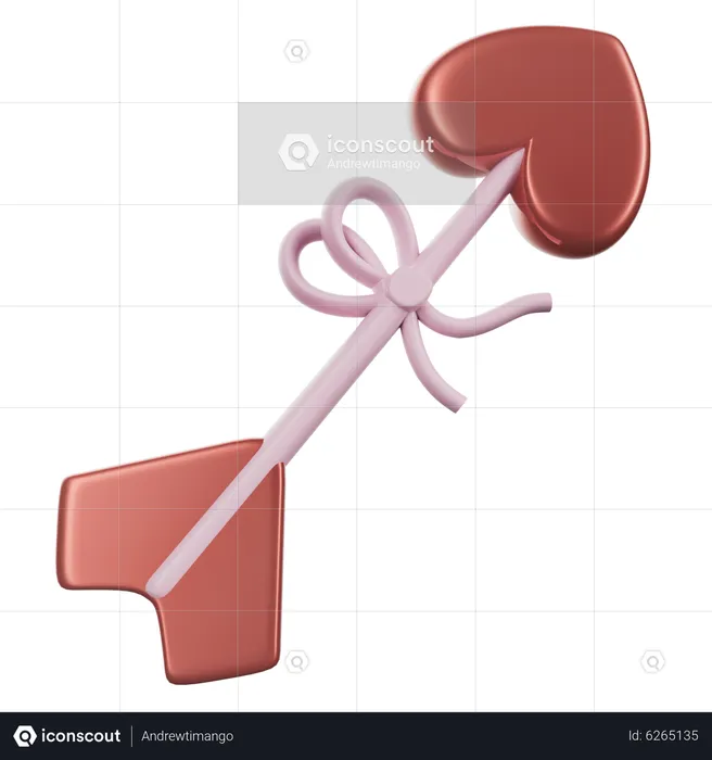 Cupid Arrow  3D Icon