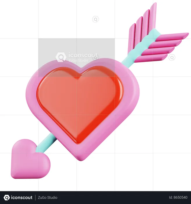 Cupid Arrow  3D Icon