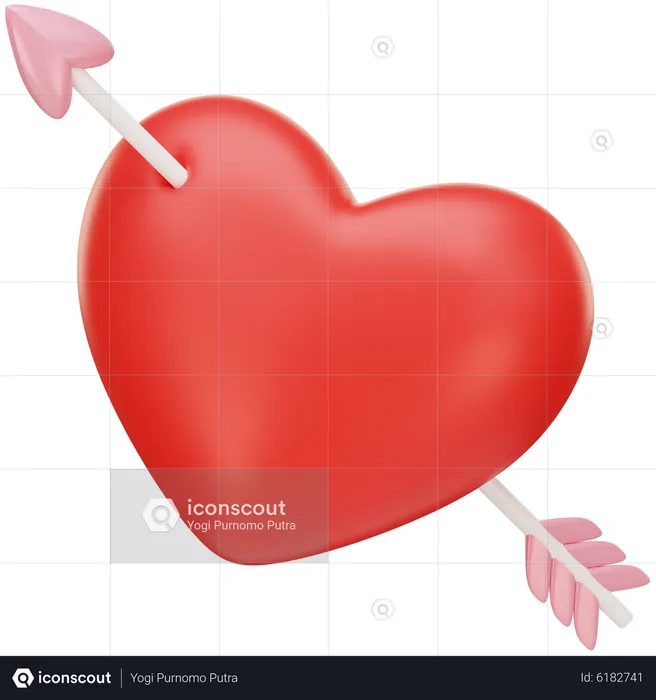 Cupid Arrow  3D Icon