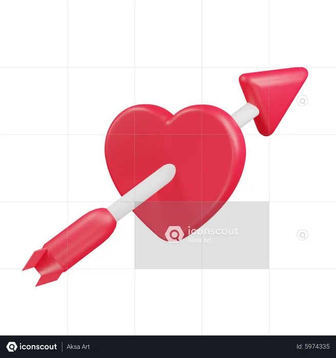 Cupid Heart  3D Icon