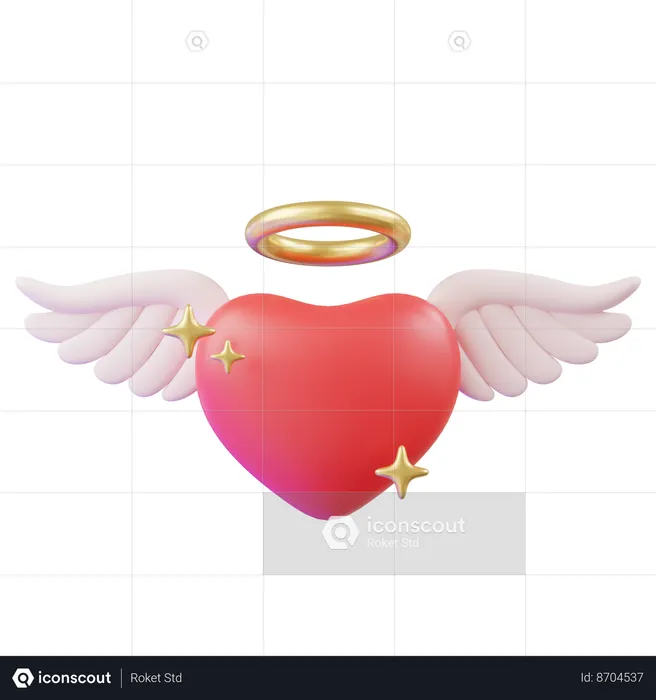 Cupid Wings  3D Icon