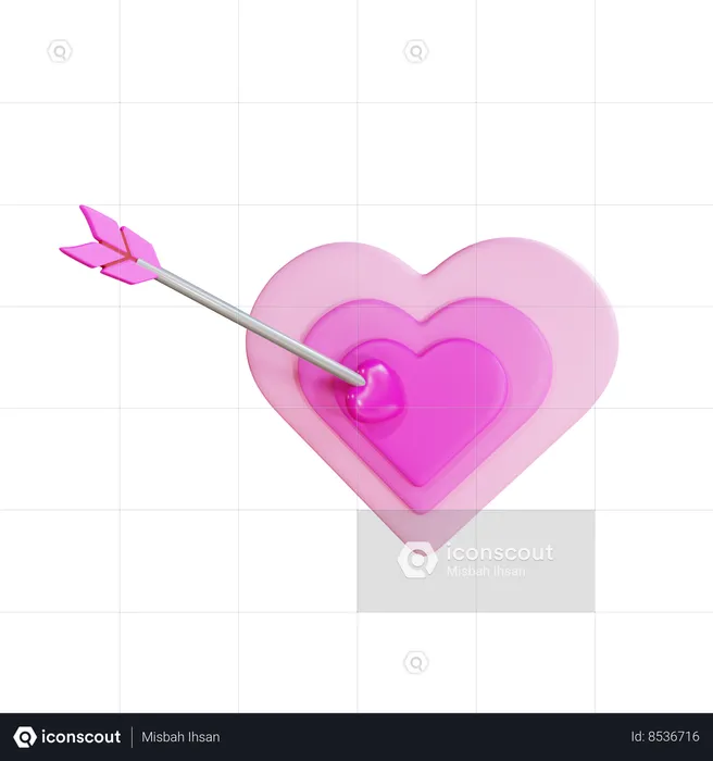 Flecha do cupido  3D Icon