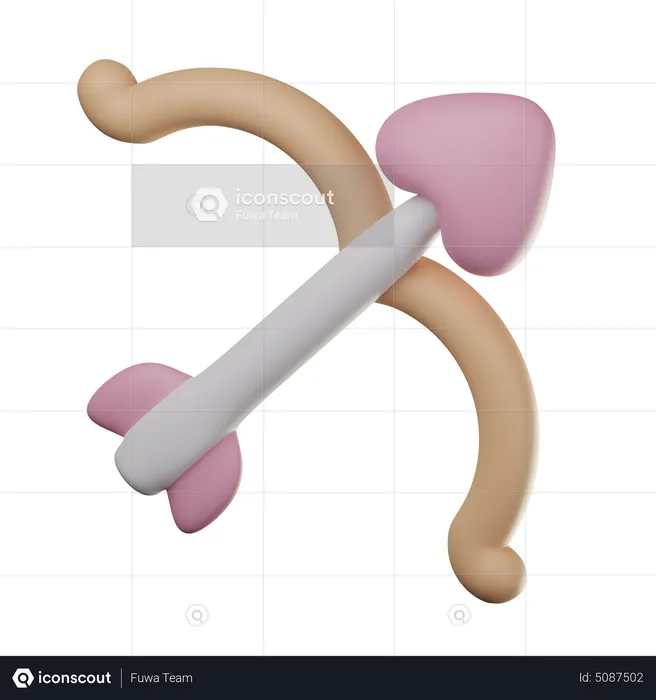 Flecha do cupido  3D Icon